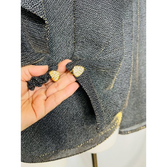 Joseph Ribkoff Metallic Cocktail Jacket and Cami Gold Iridescent Fabulous Set - Picture 13 of 13